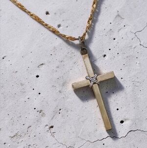 Vintage 14K GF Cross Pendant Necklace
